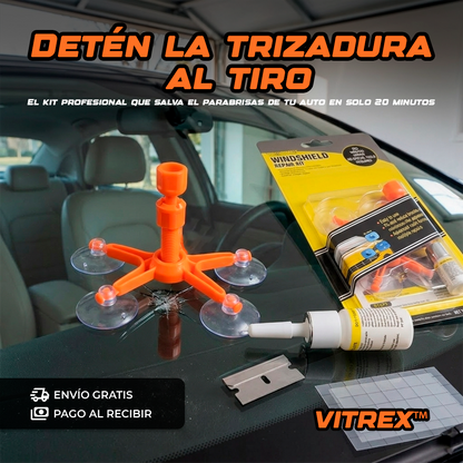 VITREX™: El vidrio líquido que repara tu parabrisas en solo 20 minutos