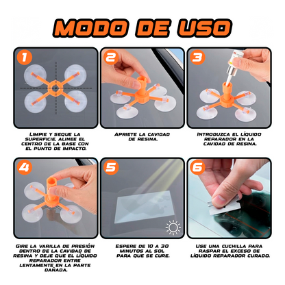VITREX™: El vidrio líquido que repara tu parabrisas en solo 20 minutos