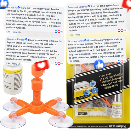 VITREX™: El vidrio líquido que repara tu parabrisas en solo 20 minutos